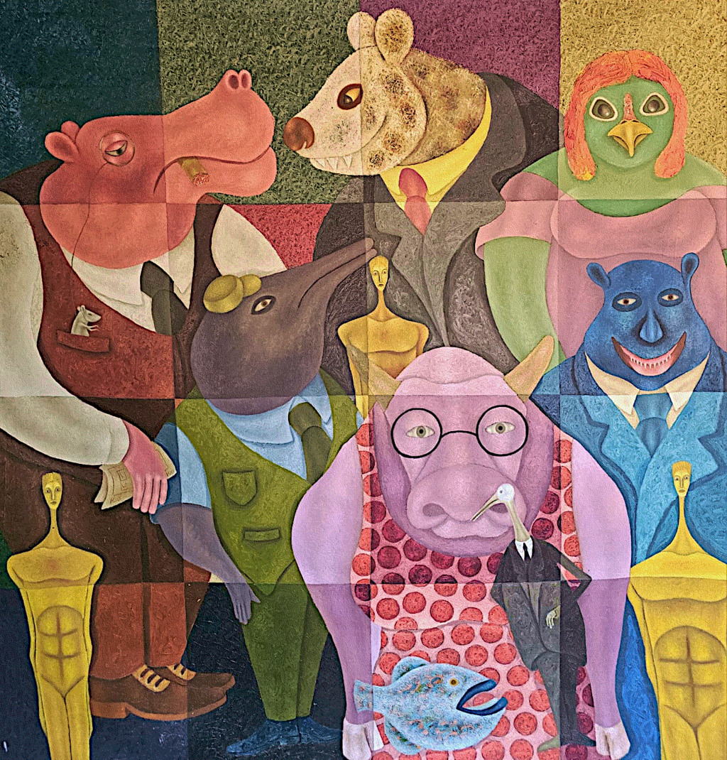 Goon Mental I, 2026 Oil on Canvas 146.5 x 140 cm Kshs 880 000